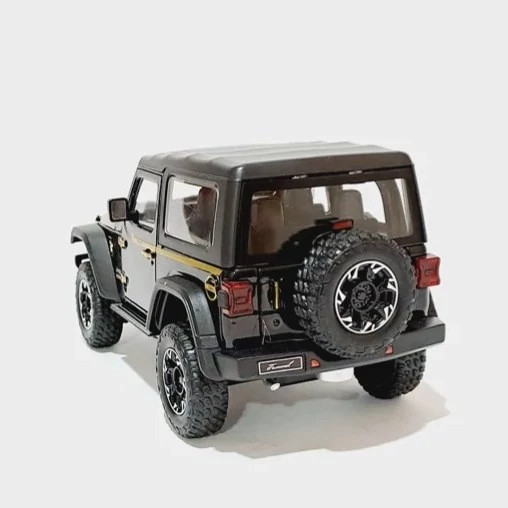 اسباب بازی ماشین فلزی جیپ روبیکان Jeep RUBICON رنگ مشکی