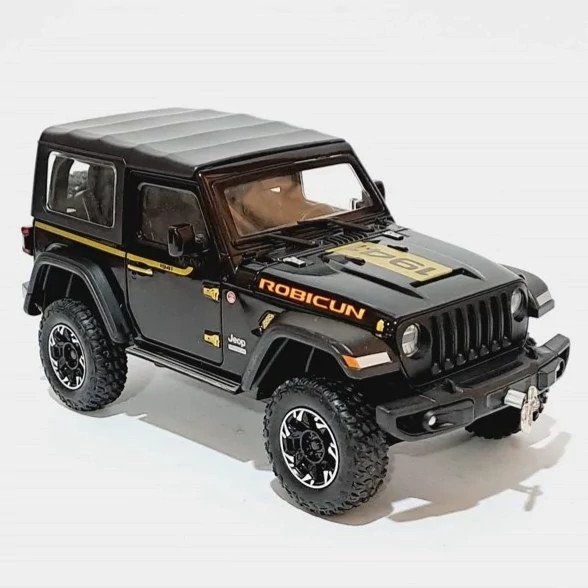 اسباب بازی ماشین فلزی جیپ روبیکان Jeep RUBICON رنگ مشکی