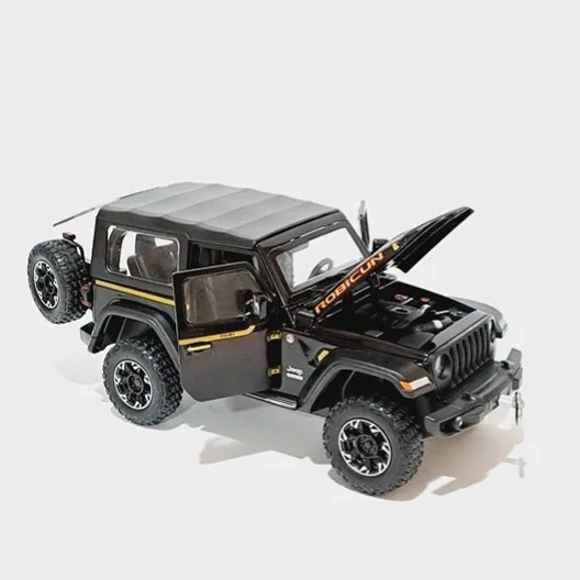 اسباب بازی ماشین فلزی جیپ روبیکان Jeep RUBICON رنگ مشکی