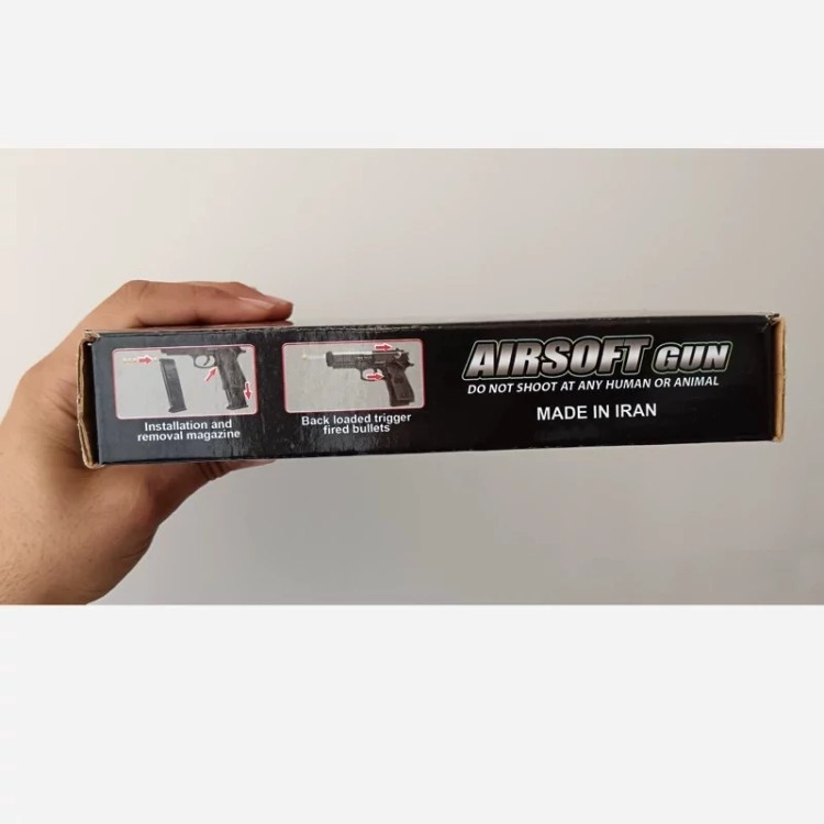 اسباب بازی کلت c19 ویراتویز اسباب بازی کلت فلزی پلاستیکی ایرانی سی 19 کلت ساچمه ای پرتو