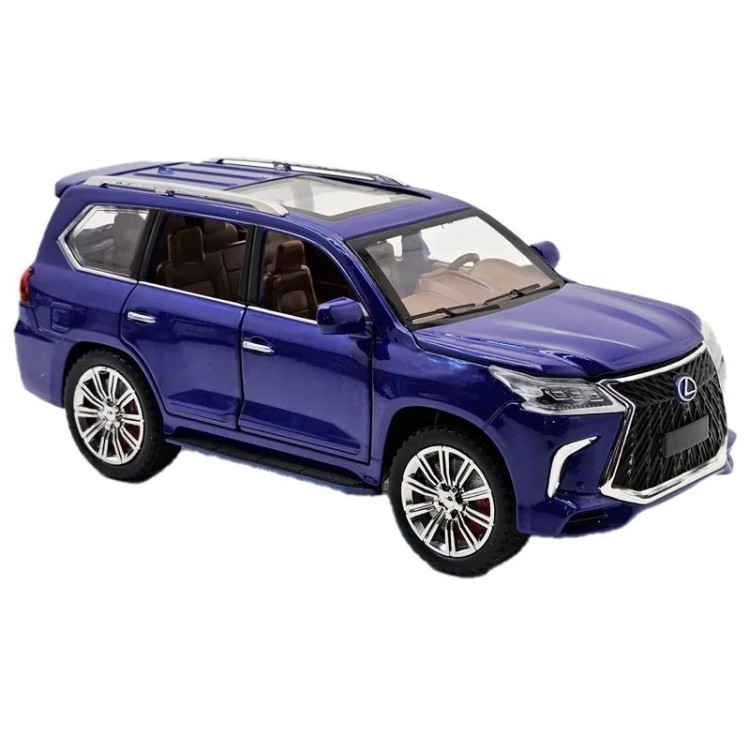اسباب بازی ماشین فلزی لکسوس دودزا مدل LEXUS LX570 چراغ دار و موزیکال
