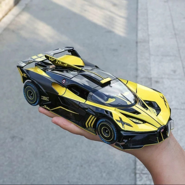 اسباب بازی ماشین فلزی بوگاتی بولید دودزا شارژی ماکت ماشین فلزی Bugatti Bolide