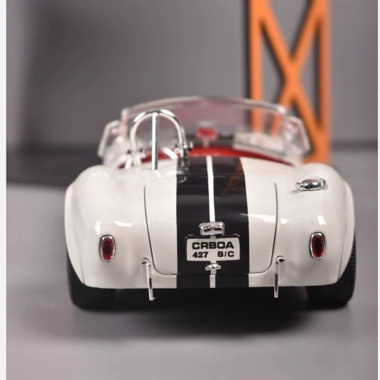 اسباب بازی ماشین فلزی شلبی کبری ماکت فلزی Shelby Cobra 427 سفید