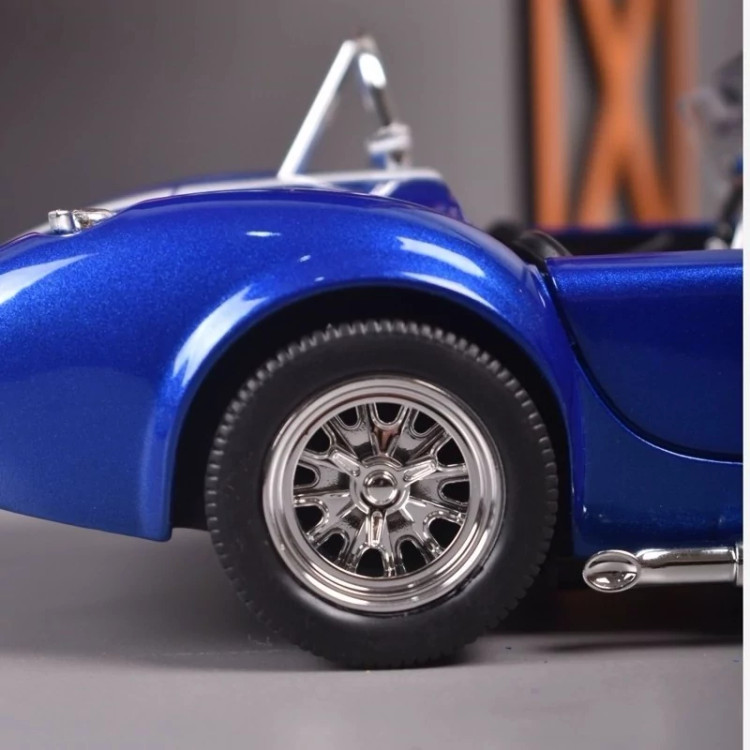 اسباب بازی ماشین فلزی شلبی کبری ماکت فلزی Shelby Cobra 427 آبی
