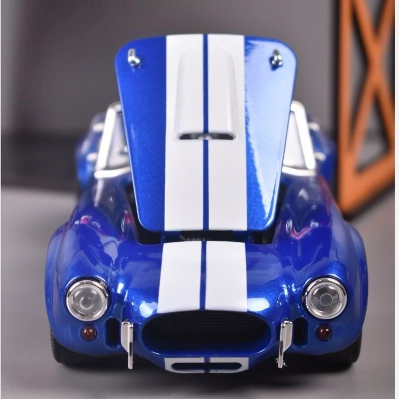 اسباب بازی ماشین فلزی شلبی کبری ماکت فلزی Shelby Cobra 427 آبی