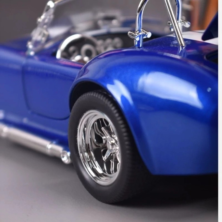 اسباب بازی ماشین فلزی شلبی کبری ماکت فلزی Shelby Cobra 427 آبی