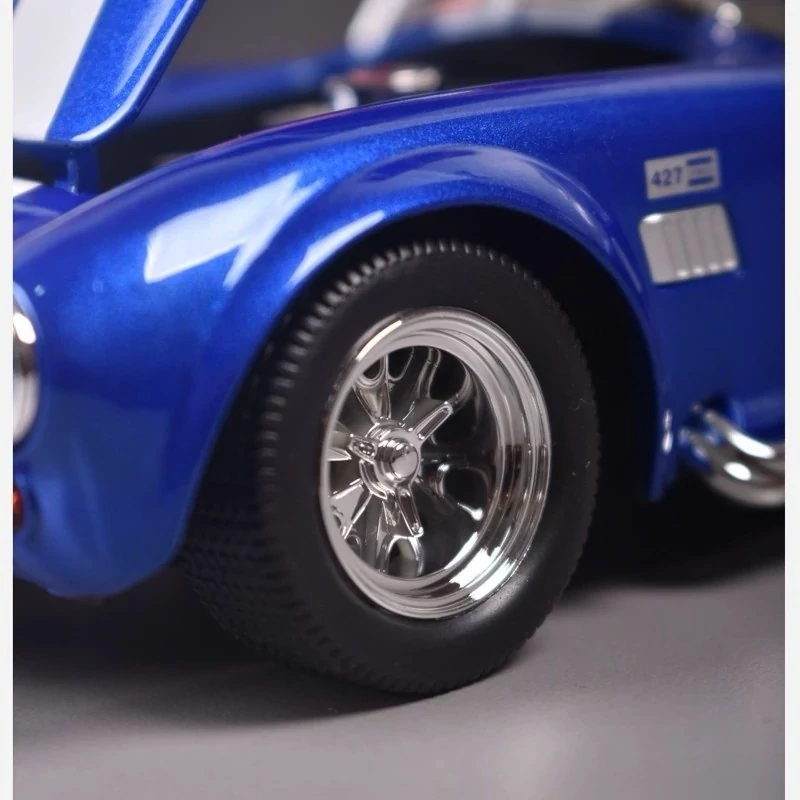 اسباب بازی ماشین فلزی شلبی کبری ماکت فلزی Shelby Cobra 427 آبی