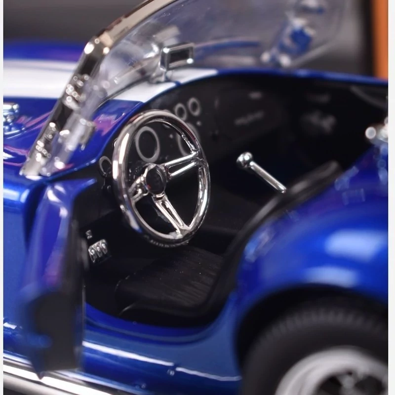 اسباب بازی ماشین فلزی شلبی کبری ماکت فلزی Shelby Cobra 427 آبی