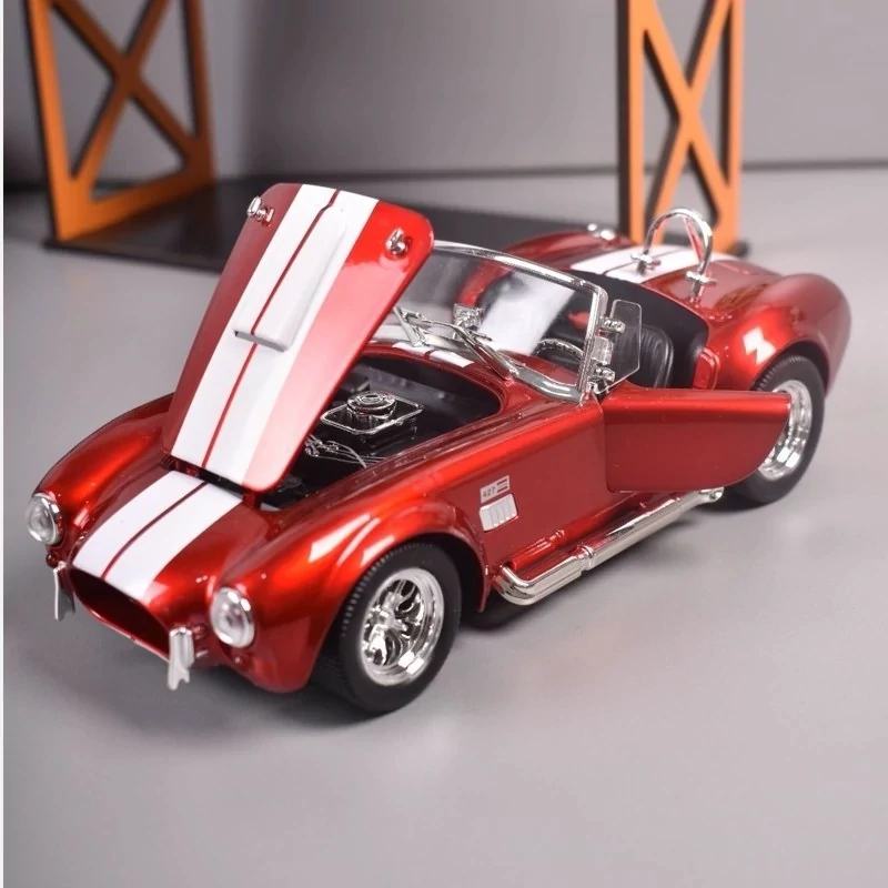 اسباب بازی ماشین فلزی شلبی کبری ماکت فلزی Shelby Cobra 427 قرمز