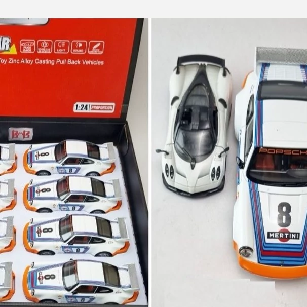 اسباب بازی ماشین فلزی پورشه کررا مسابقه ای ماکت فلزی Porsche Carrera RS