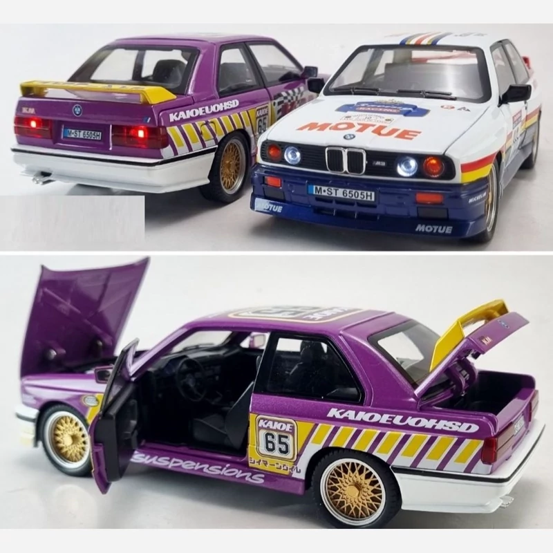 اسباب بازی ماشین فلزی بی ام و ام 3 دریفتی ماکت فلزی BMW M3 E30