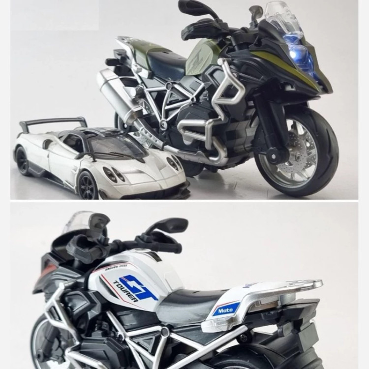 اسباب بازی موتور فلزی بی ام و 1600 ماکت فلزیBMW 1600 موزیکال چراغ دار عقب کش