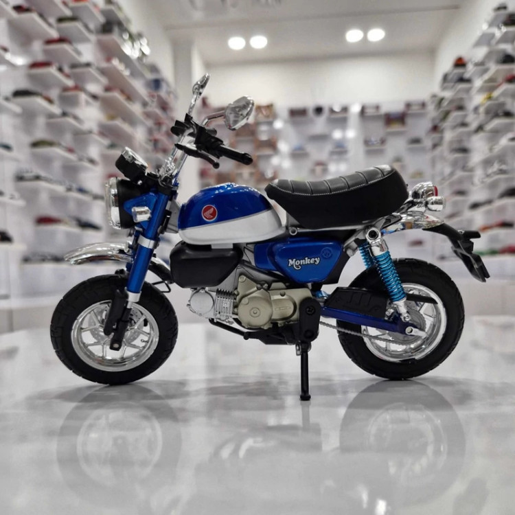 اسباب بازی موتور فلزی هوندا مانکی ماکت فلزی Honda monkey آبی