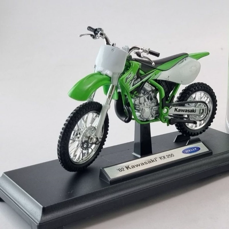 اسباب بازی موتور فلزی کاوازاکی پرشی ماکت فلزی موتور Kawasaki KX250