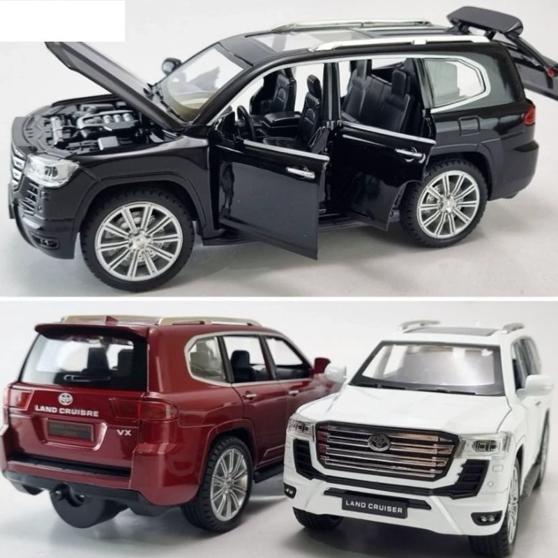 اسباب بازی ماشین فلزی تویوتا لندکروز وی ایکس دودزا ماکت فلزی Toyota Land Cruiser 300 VX