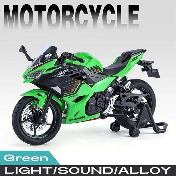 اسباب بازی موتور فلزی کاوازاکی نینجا 400 ماکت فلزی Kawasaki ninja 400