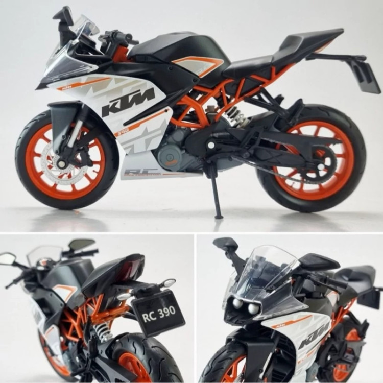 اسباب بازی موتور فلزی کی تی ام 390 اورجینال ماکت فلزی موتور KTM RC 390