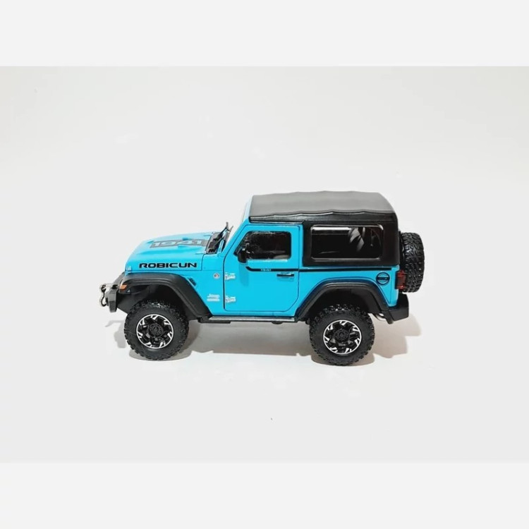 اسباب بازی ماشین فلزی جیپ روبیکان Jeep RUBICON رنگ آبی