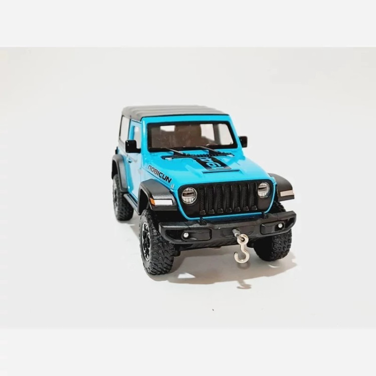 اسباب بازی ماشین فلزی جیپ روبیکان Jeep RUBICON رنگ آبی