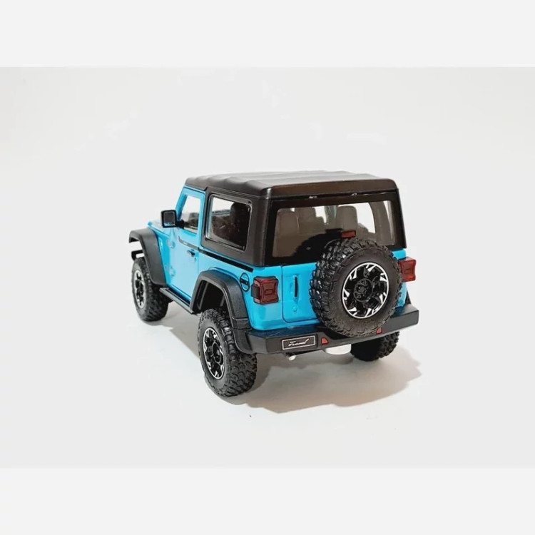 اسباب بازی ماشین فلزی جیپ روبیکان Jeep RUBICON رنگ آبی