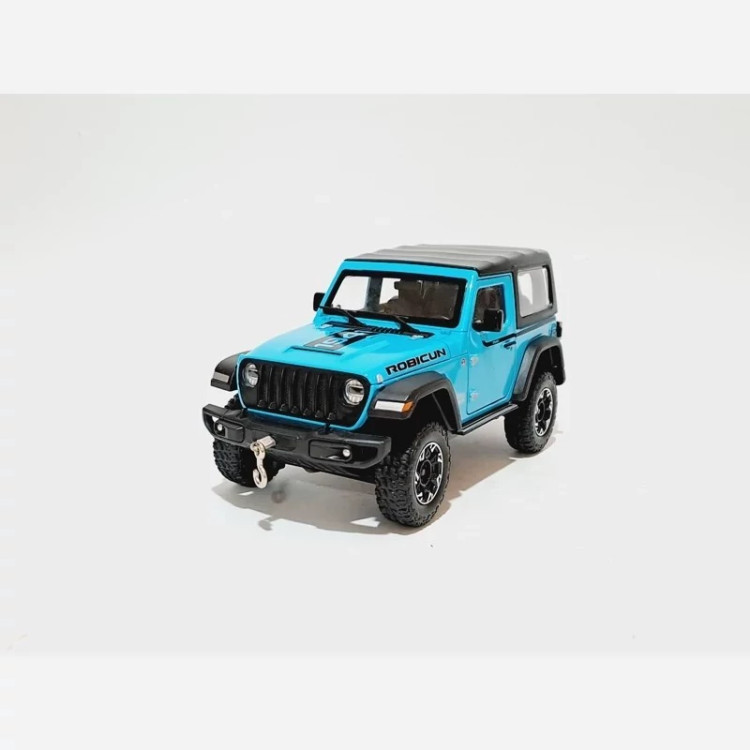 اسباب بازی ماشین فلزی جیپ روبیکان Jeep RUBICON رنگ آبی