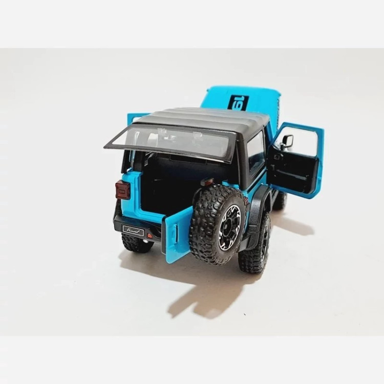 اسباب بازی ماشین فلزی جیپ روبیکان Jeep RUBICON رنگ آبی