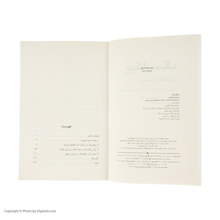 کتاب پیکارسک اثر هری سیبر نشر مرکز