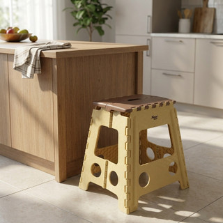 چهارپایه ناصر پلاستیک مدل تاشو کد YP-517