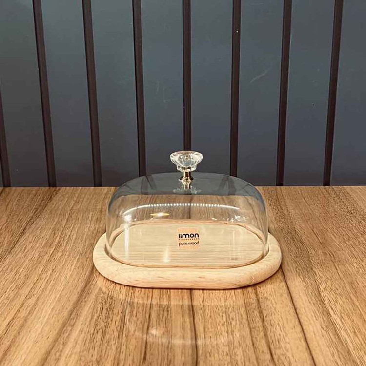 ظرف کره لیمون مدل پایه چوبی کد DH4902