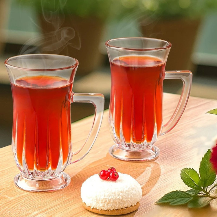 استکان لیمون مدل شیشه ای کد AT 2189 مجموعه 6 عددی