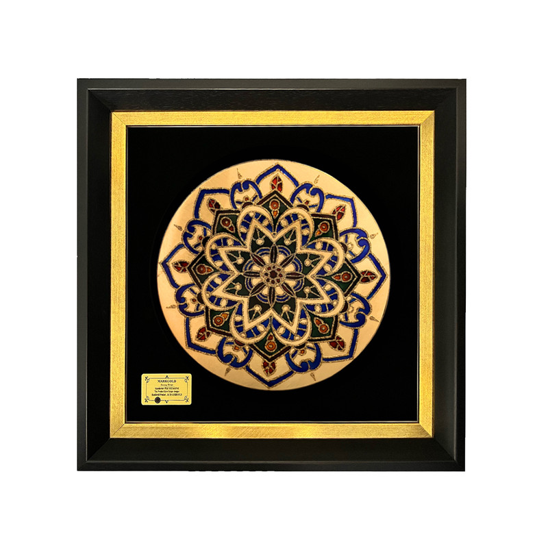 تابلو طلا کوب مارک گلد طرح ماهک کد T3415