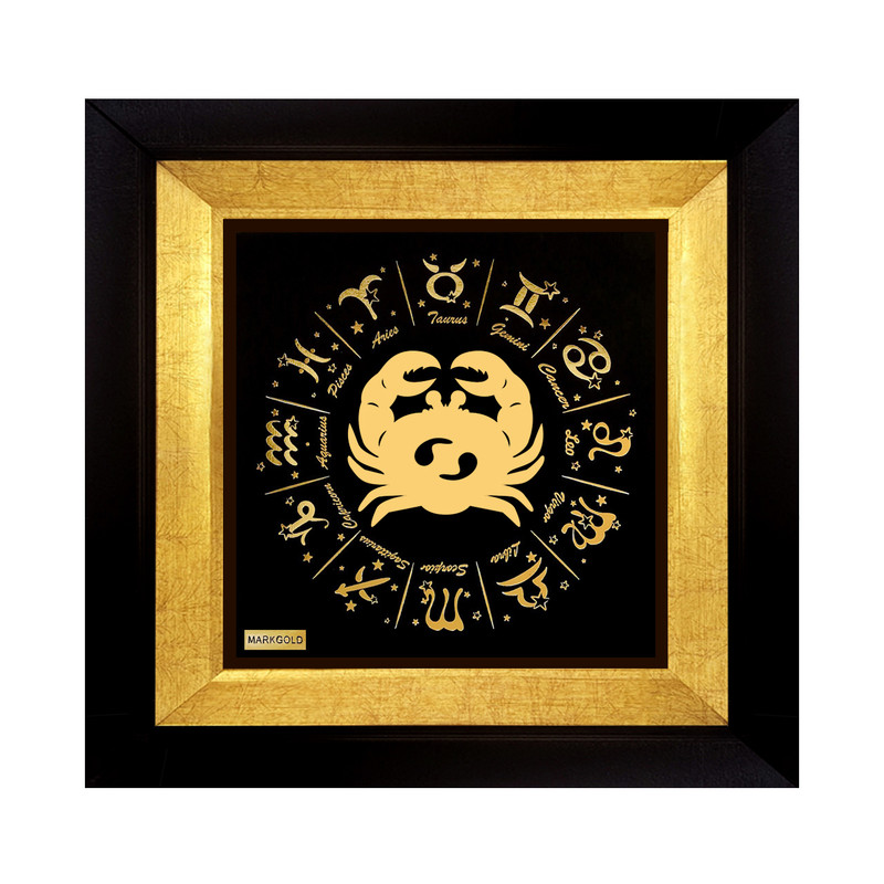 تابلو طلاکوب مارک گلد طرح ماه تولد تیر کد TSH102