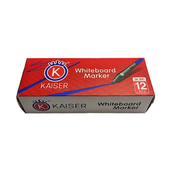 ماژیک وایت برد کایزر مدل اداری قلمی کد SK881 بسته 12 عددی