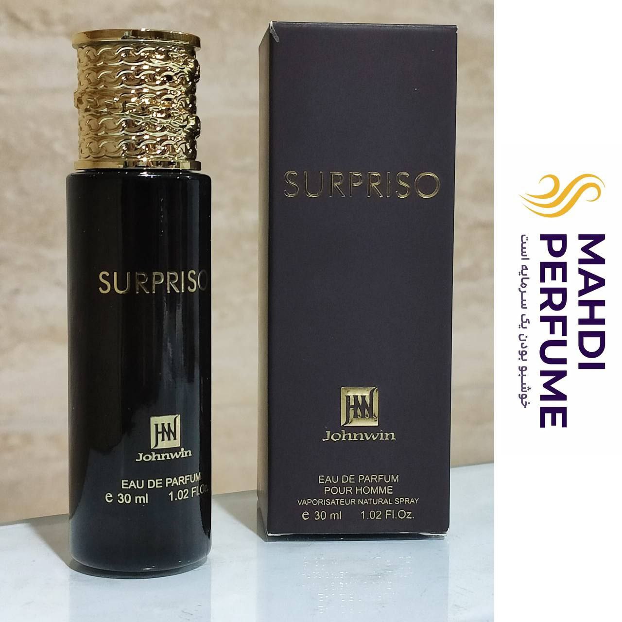 عطر ادکلن مردانه جکوین سورپریسو پور هوم اینتنسو پور هوم Johnwin Surpriso Pour Homm