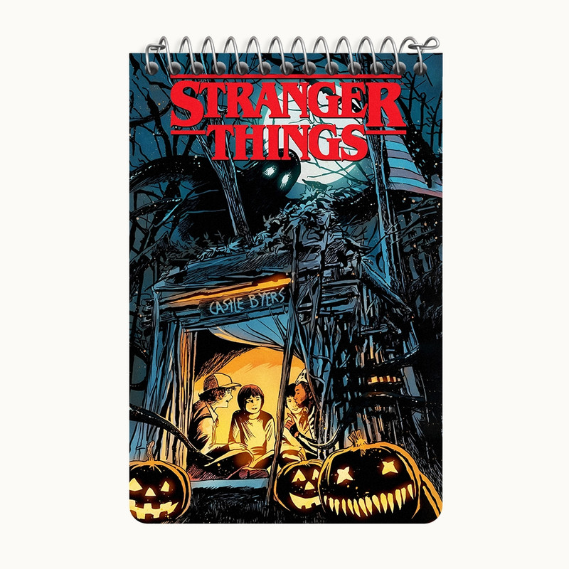 دفتر یادداشت 50 برگ خندالو طرح استرنجر تینگز (Stranger Things) کد F10167