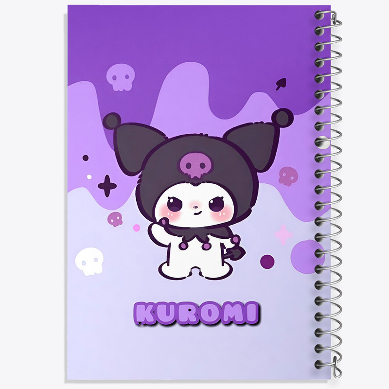 دفتر مشق 100 برگ خندالو طرح کرومی (Kuromi) کد N4185
