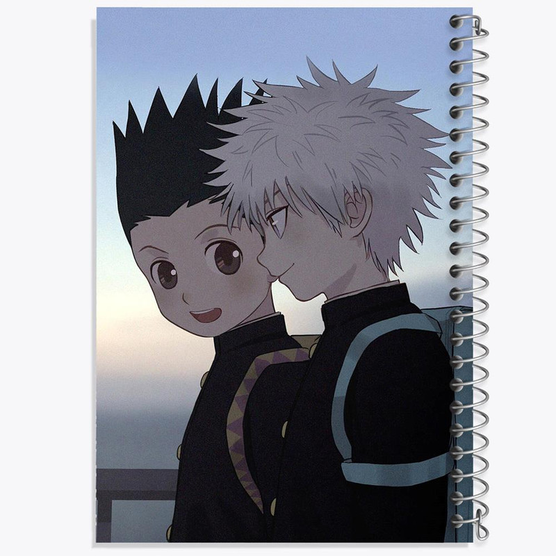 دفتر ژورنال نویسی 50 برگ خندالو مدل نقطه ای طرح گون و کیلوا انیمه هانتر ایکس هانتر Hunter × Hunter کد 11931