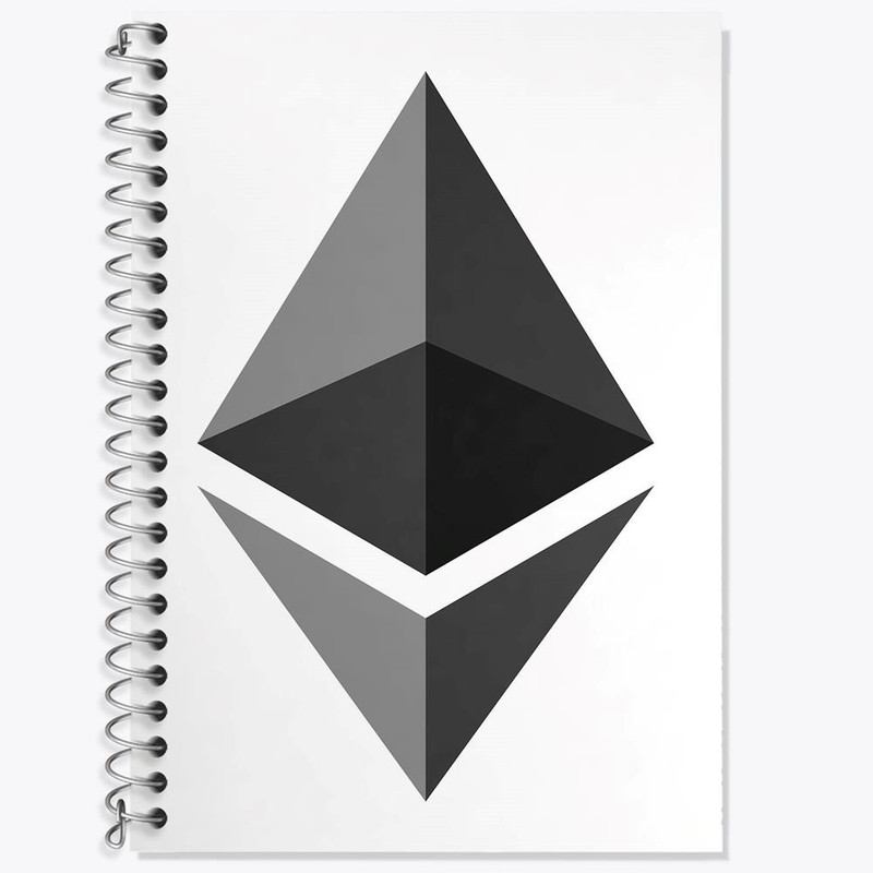 دفتر لغت 50 برگ خندالو مدل ارز دیجیتال اتریوم کد 4055