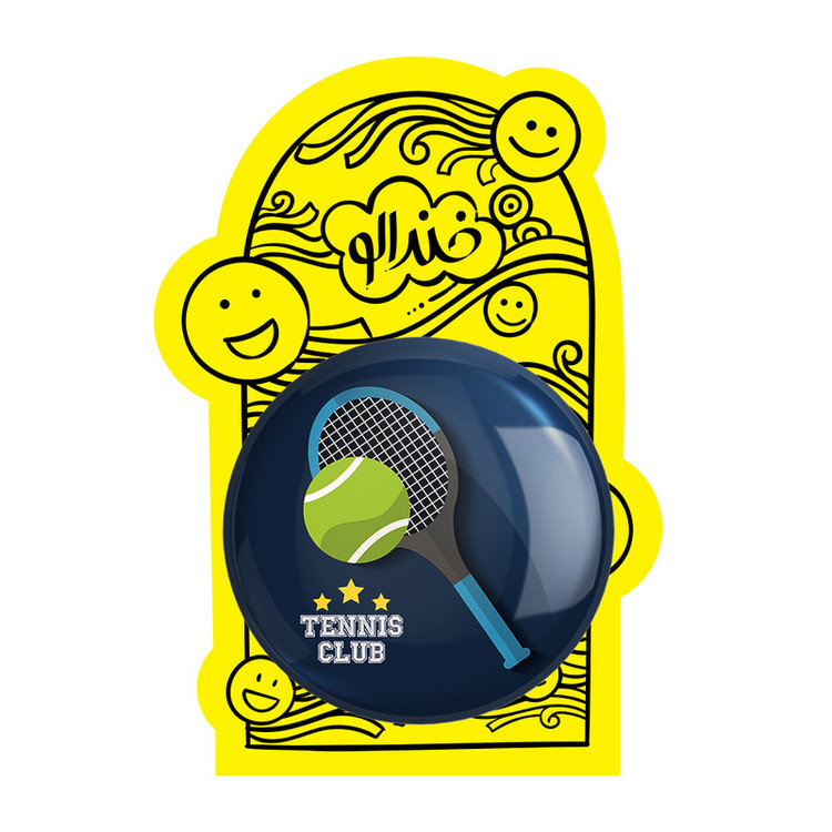 آینه جیبی خندالو طرح تنیس Tennis مدل تاشو کد 26626