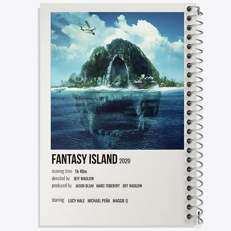 دفتر مشق 100 برگ خندالو طرح جزیره فانتزی (Fantasy Island) کد F13301