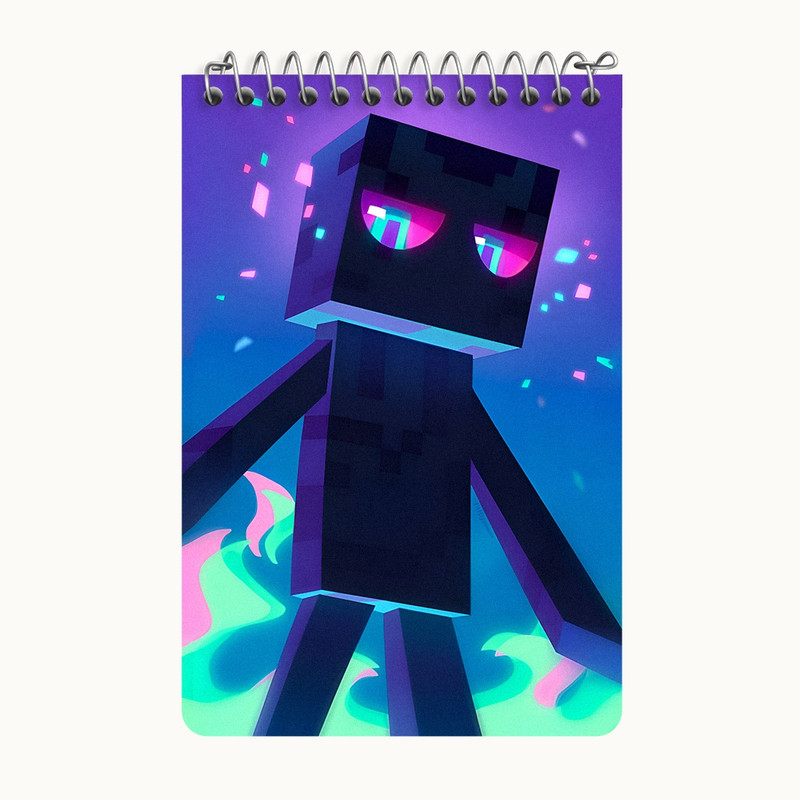 دفتر یادداشت 50 برگ خندالو طرح ماینکرافت (Minecraft) کد F5202