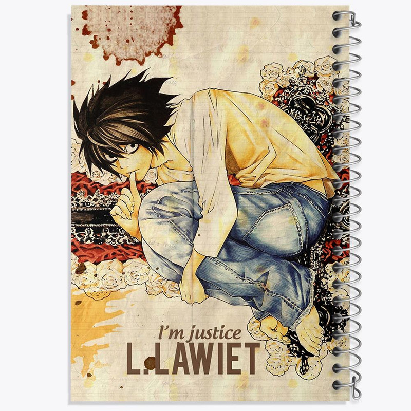 دفتر نت موسیقی 50 برگ خندالو مدل ال لاولیت انیمه دفترچه مرگ Death Note کد 11298