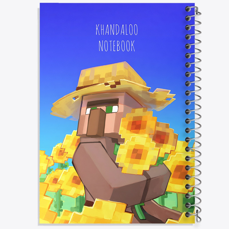 دفتر طراحی 50 برگ خندالو طرح بازی ماینکرافت (Minecraft) کد N8785
