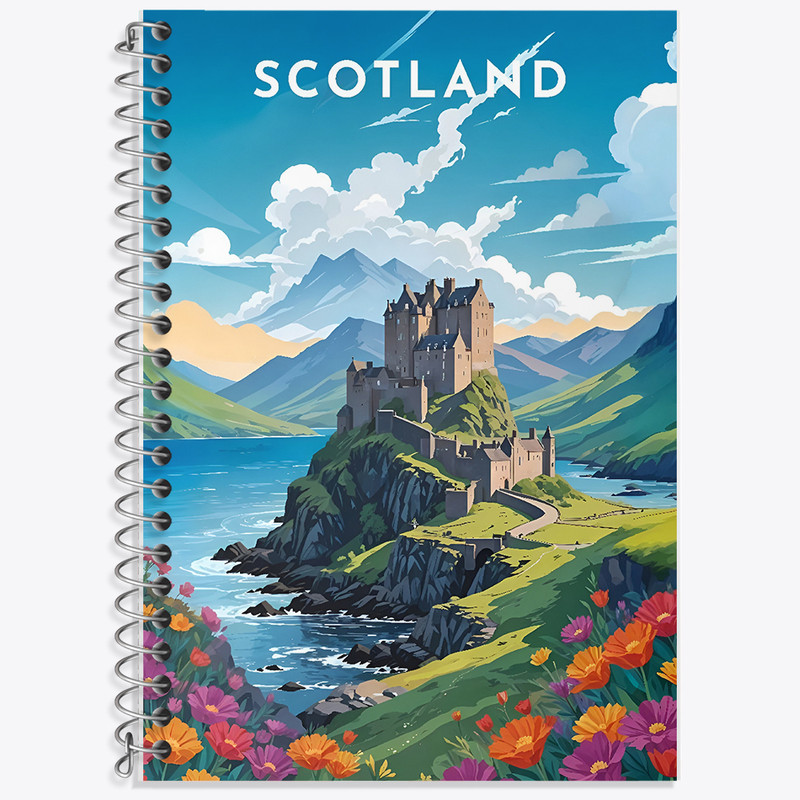 دفتر لغت 50 برگ خندالو طرح اسکاتلند (Scotland) کد F6370