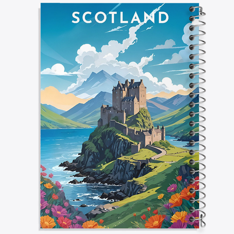 دفتر لیست خرید 50 برگ خندالو طرح اسکاتلند (Scotland) کد F6370