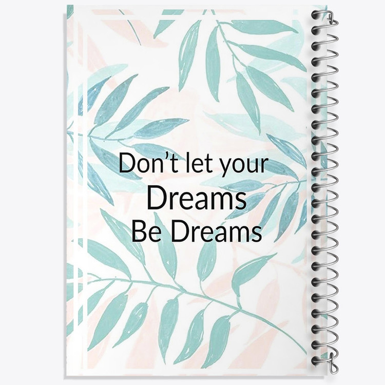 دفتر ژورنال نویسی 50 برگ خندالو مدل نقطه ای طرح Don't Dreams Be Dreams کد F11497
