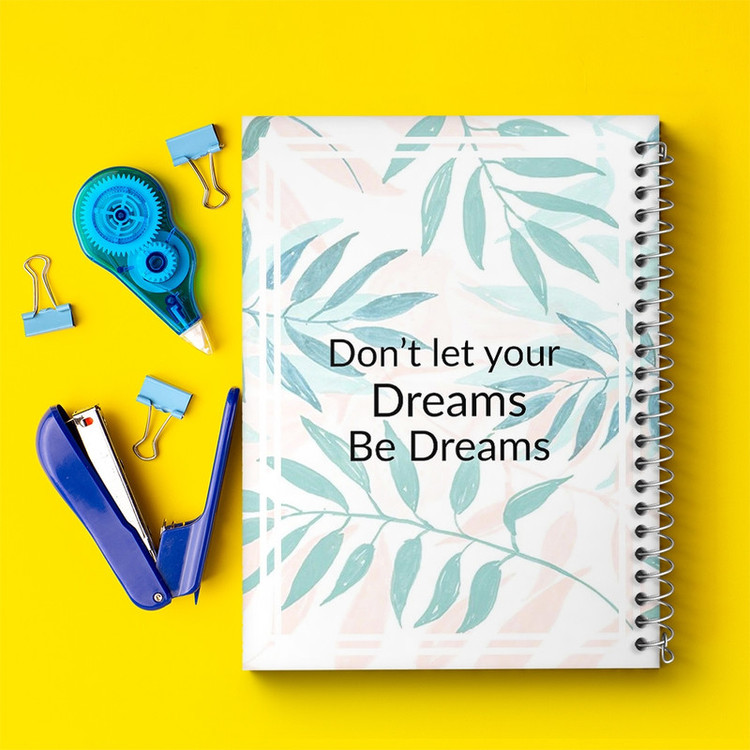 دفتر ژورنال نویسی 50 برگ خندالو مدل نقطه ای طرح Don't Dreams Be Dreams کد F11497