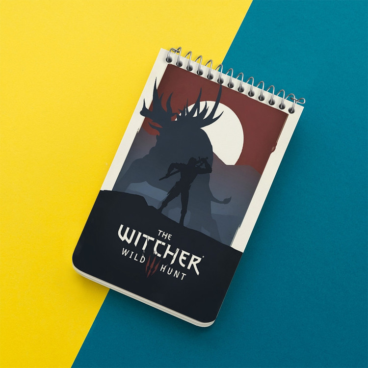 دفتر یادداشت 50 برگ خندالو طرح ویچر (The Witcher) کد F13611