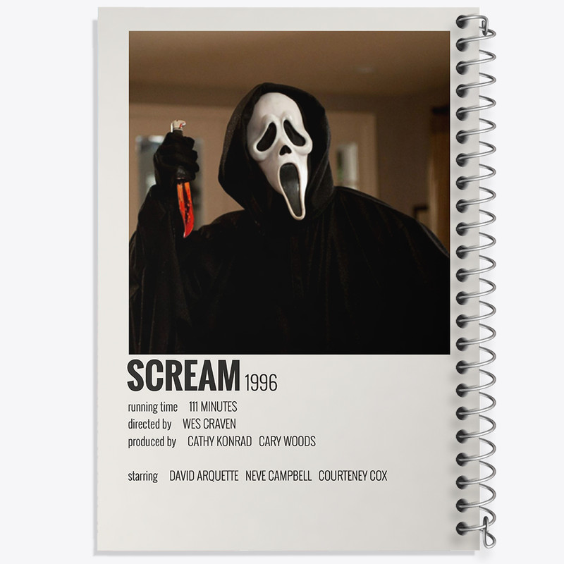 دفتر نقاشی 50 برگ خندالو طرح جیغ (Scream) کد F13353