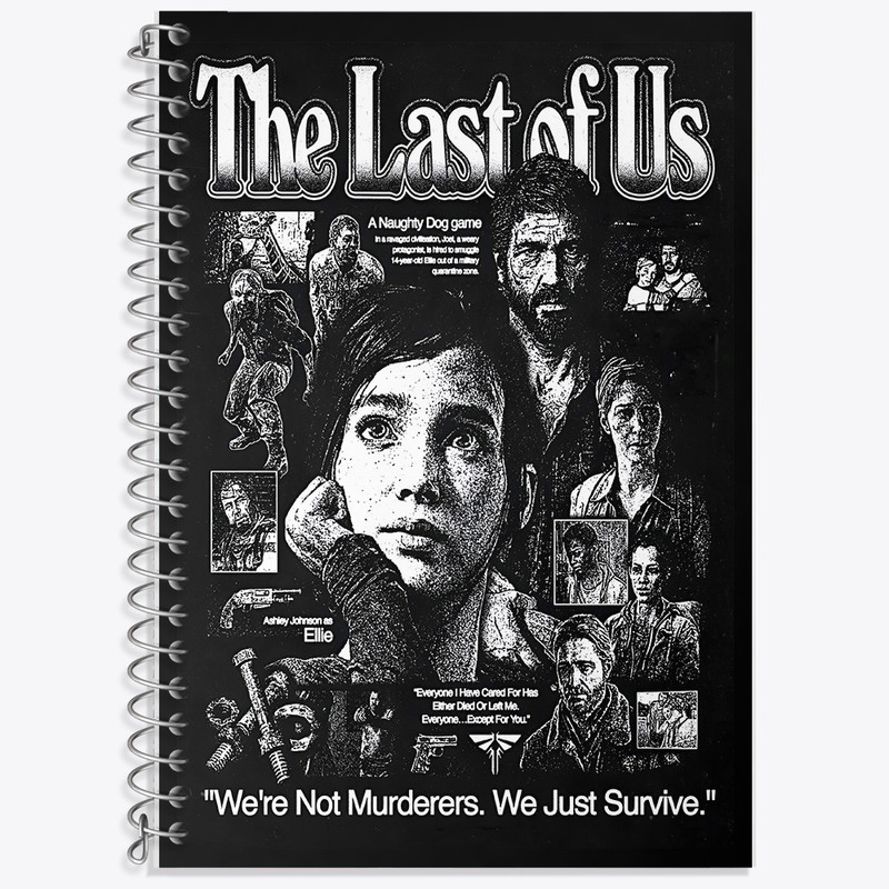 دفتر نت موسیقی 50 برگ خندالو طرح لست آف آس (The Last Of Us) کد F13502